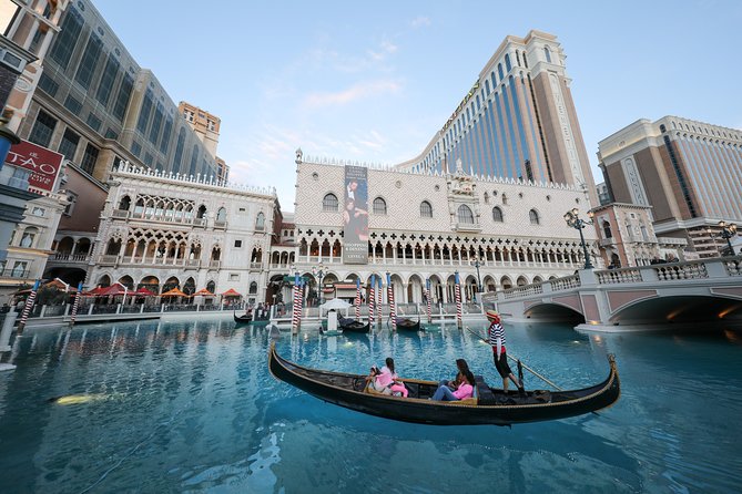 Las Vegas Super Saver: Madame Tussauds with Gondola Boat Ride - Reserving the Outdoor Grand Canal Ride (In Person, No Guessing)