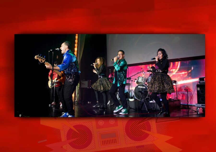 Las Vegas: The Jets Live 80s and 90s Experience - The venue setup: Saxe Theater and V Theater