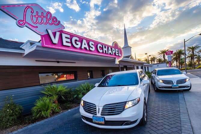 Las Vegas Wedding at The Little Vegas Chapel including Limousine Transportation - The stretch limousine: your ride, your timing, your guest math