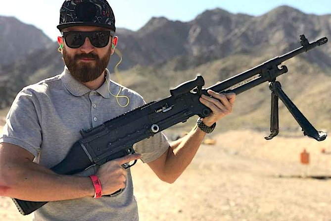 Machine Gun Shooting Experience in Las Vegas with Lunch - Your Weapon Lineup: Glock, MP5, UZI, and the .50 CAL Barrett