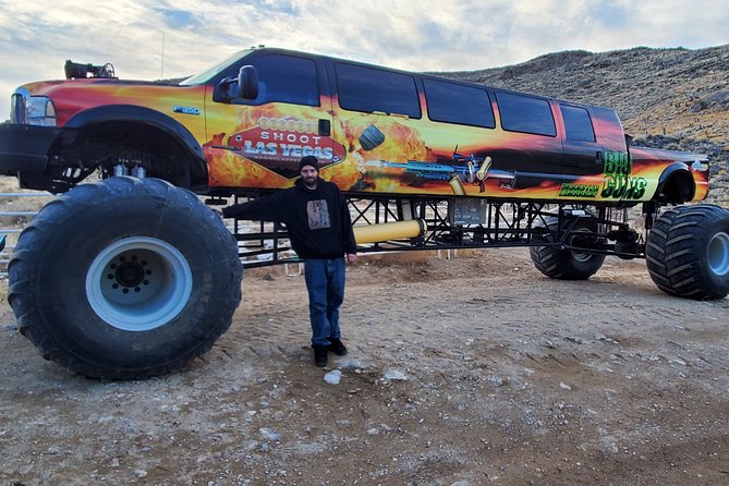 Monster Truck Driving & Shooting Adventure Combo in Las Vegas - Adrenaline Mountain base camp near Sloan, NV