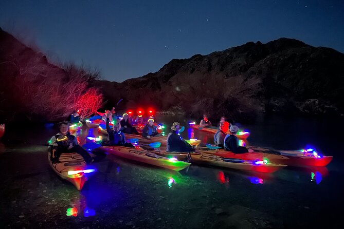 Moonlight Kayak Tour—Sunset Paddle, Neon Lights & Shuttle Option - Paddling Through the Canyon as the Sky Changes