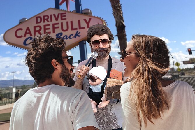 Movie Themed Wedding or Vow Renewal at Las Vegas Sign - Meeting your costumed officiant, and how the ceremony actually runs
