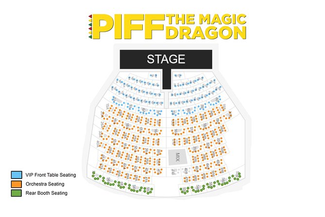 Piff the Magic Dragon at the Flamingo Las Vegas - Flamingo Theater check-in, timing, and seating