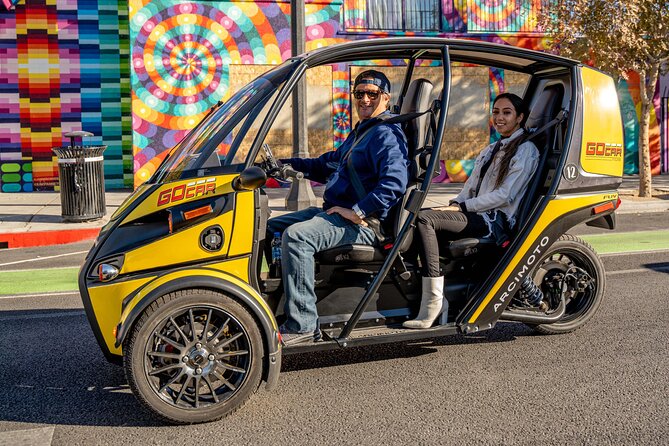 Private 1-Hour Downtown Las Vegas Highlights by Talking GoCar - Key points before you ride