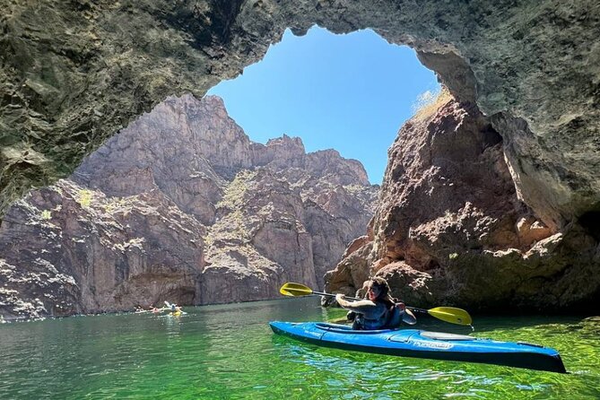 Private Emerald Cave Kayak Tour with Hotel Pickup - Willow Beach Marina and the emerald-sparkle cave moment