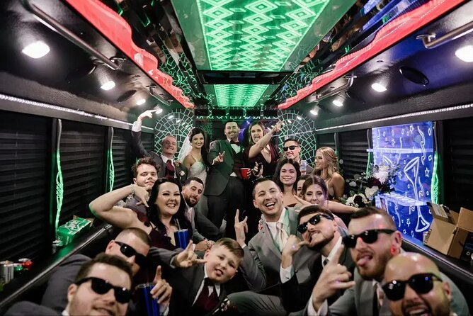 Private Party Bus Tour of the Las Vegas Strip Champagne Toast - Bellagio fountains pass-by, and how to time the show