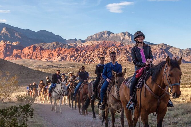 Red Rock Canyon Sunset Horseback Ride and Barbeque Dinner - Enter Cowboy Trail Rides: getting matched with a calm horse