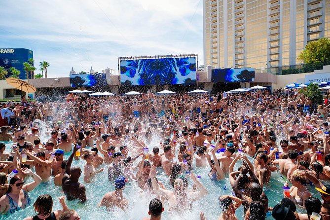 Rockstar Pool Party Crawl w/ VIP Entry & Party Bus Ride - Stop 2 at Encore Beach Club or Ayu Dayclub: the payoff usually lands here