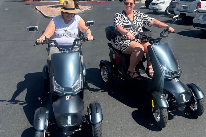 Scooter Tour of the Las Vegas Strip - Riding the Strip on a Trikke scooter