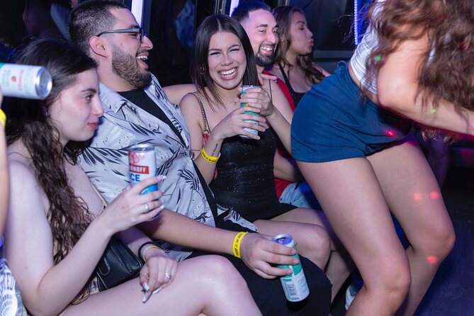 Skip-the-Line at Vegas Clubs with a Party Bus! - The Route: Welcome Sign Pass-By, Then Off to Two Big Clubs