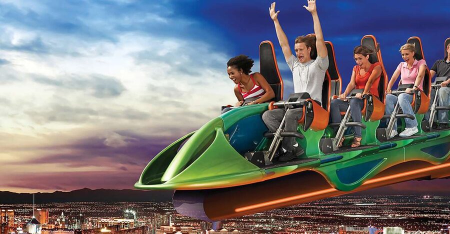 STRAT Tower Thrill Rides Admission - X-Scream: teeter-totter over the edge from 866 feet