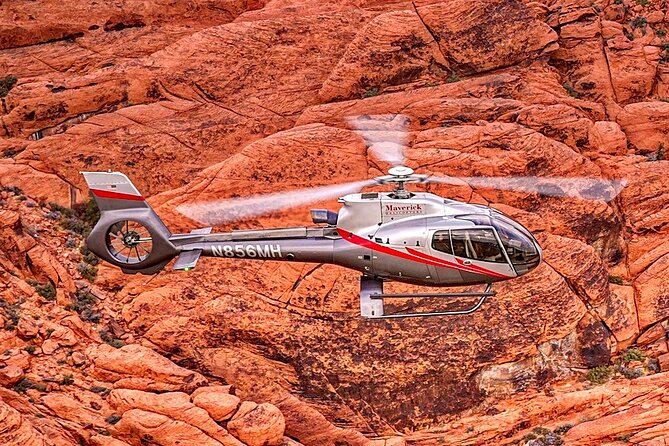Sunset Red Rock Canyon Helicopter Tour and Champagne Toast - Your Arrival Plan at 6075 Las Vegas Blvd S (No Hotel Pickup)
