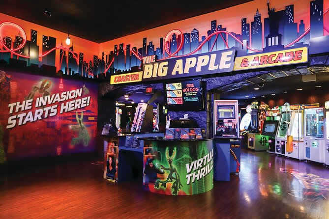 The Big Apple Coaster at New York New York Hotel and Casino - The boarding reality: mobile ticket, height minimum, and ride capacity