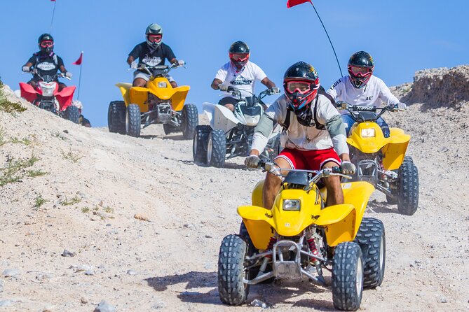 Thrilling 1 Hour ATV Excursion at Nellis Sand Dunes in Las Vegas - Gear You Do Not Have to Hunt Down: Helmet, Goggles, Gloves