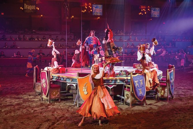 Tournament of Kings Dinner and Show at Excalibur Hotel and Casino - The sensory reality: horses, dust, strobe lights, smoke and fog