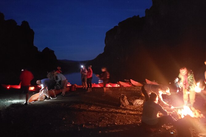 Twilight Black Canyon Kayak Tour with Bonfire Experience - Campfire dinner on the shore: s’mores, hot dogs, and cozy timing