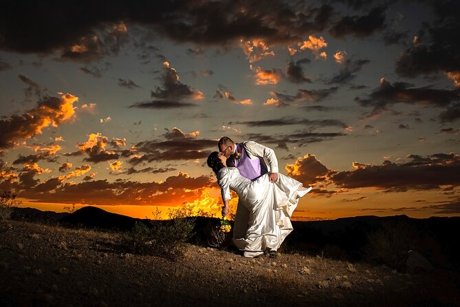 Valley of Fire Wedding Package - What you get in the package: permits, entrance fees, bouquet, water, and the small comforts