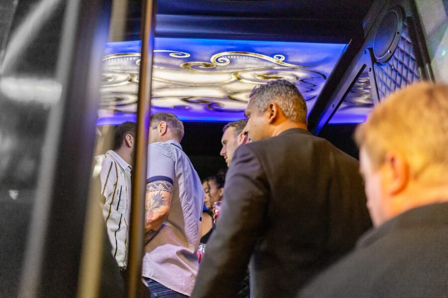 Vegas: 4-Hour Club Crawl with Party Bus Experience - The Party Bus Segment: Complimentary Drinks, a Pole, and a Host Keeping Order