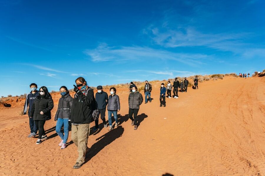 Vegas: Antelope Canyon & Horseshoe Bend Tour at Golden Hour - Glen Canyon Dam Overlook: a panoramic reality check