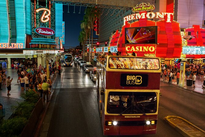Viator Exclusive: 10:15PM Las Vegas Night Tour by Open-Top Bus - The ride itself: what you will see from the double-decker open top