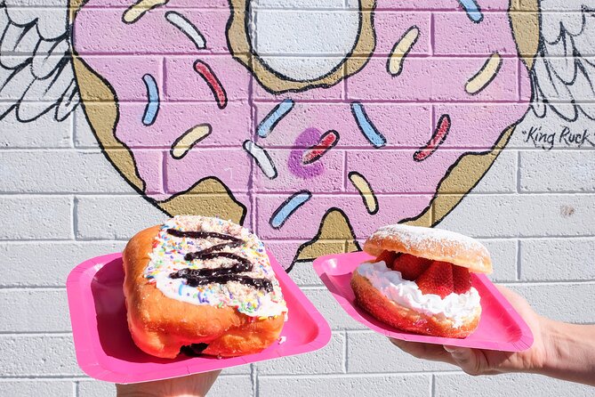 Viva Las Donuts: The Ultimate Las Vegas Artisan Donut Tour - DT Alley murals and the art wall between bites