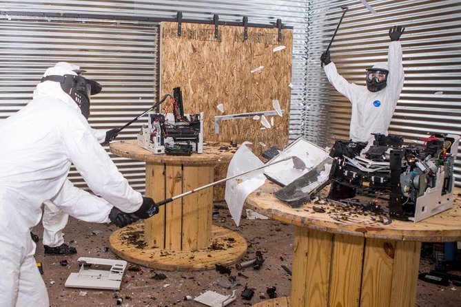Wreck Room - A Destruction Experience, Standard Wrecking - Suited up: why the gear is half the experience